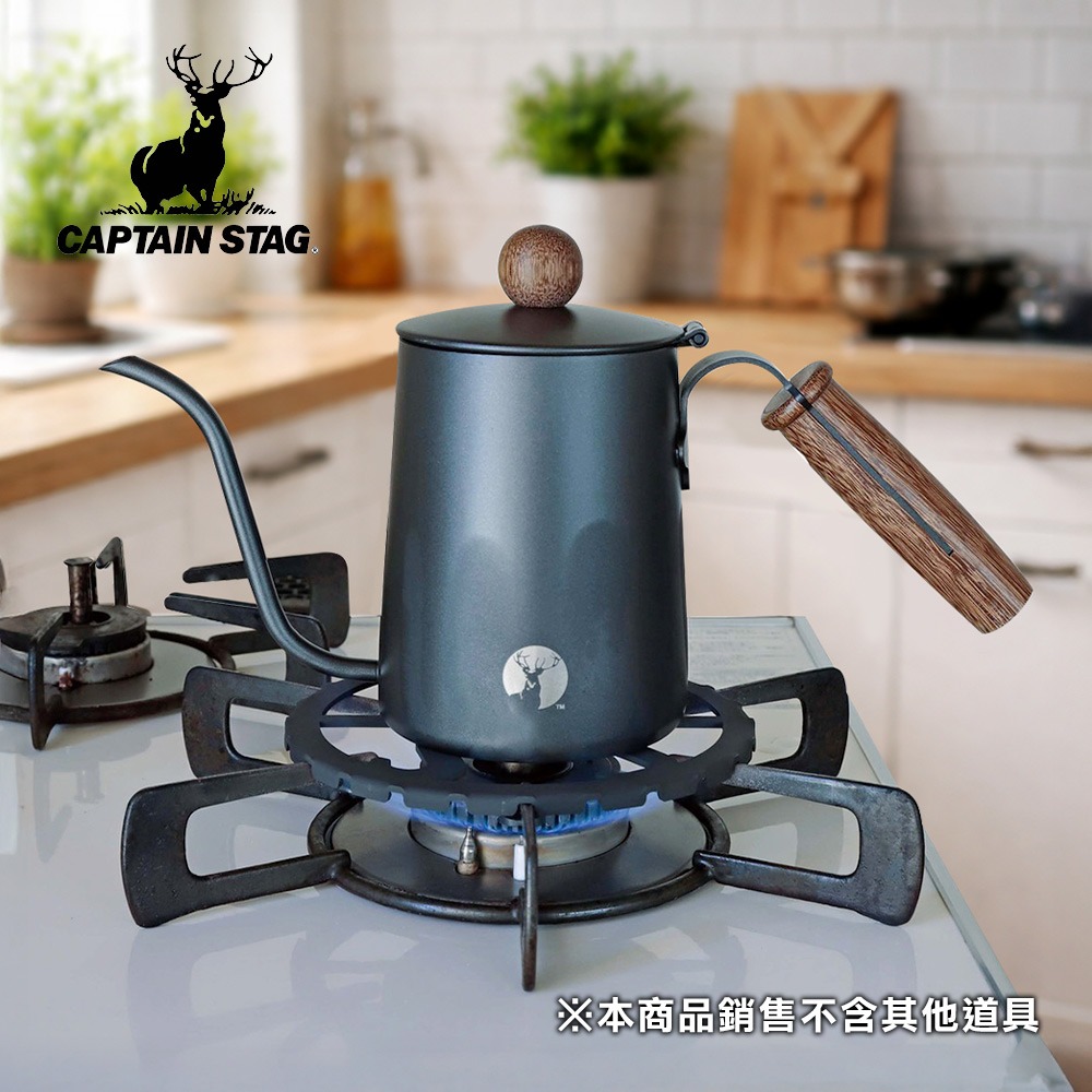 【日本鹿牌 CAPTAIN STAG】日製五徳鑄鐵瓦斯爐架(14cm) UF-0039 迷你補助爐架 蜘蛛爐/卡式適用-細節圖3