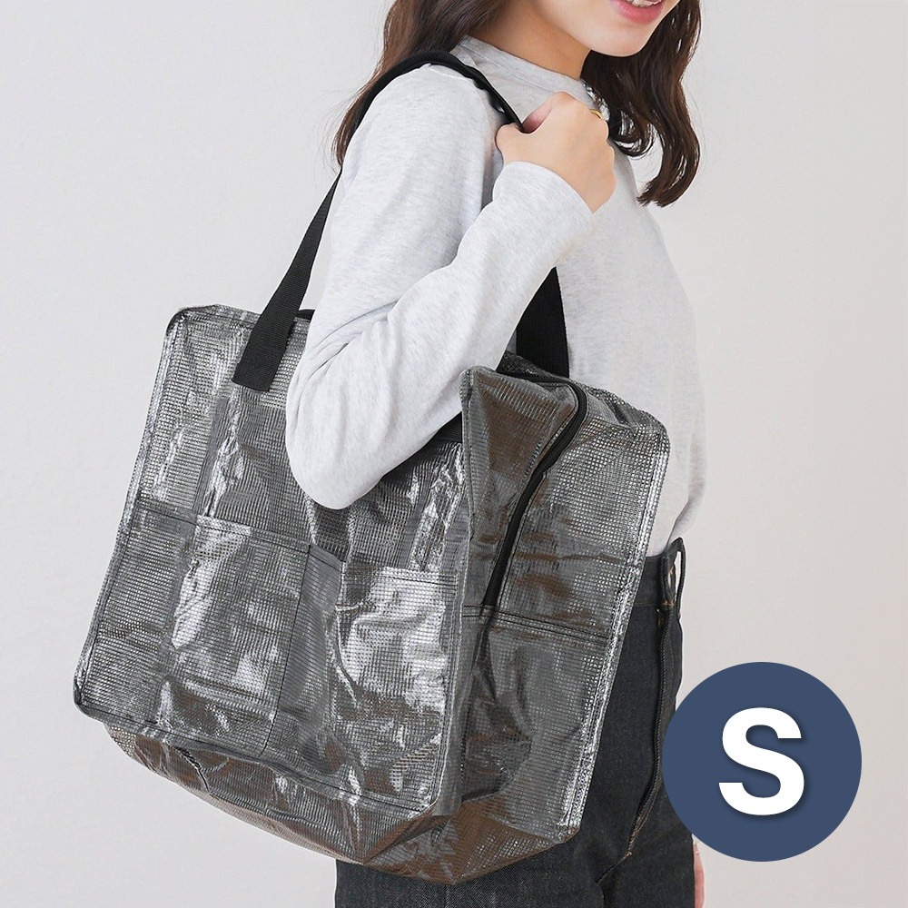 日本3COINS 防水摺疊行李袋 S/XL 旅行袋 登機包 大容量購物袋 行李箱固定袋 手提收納袋 側背袋-細節圖2