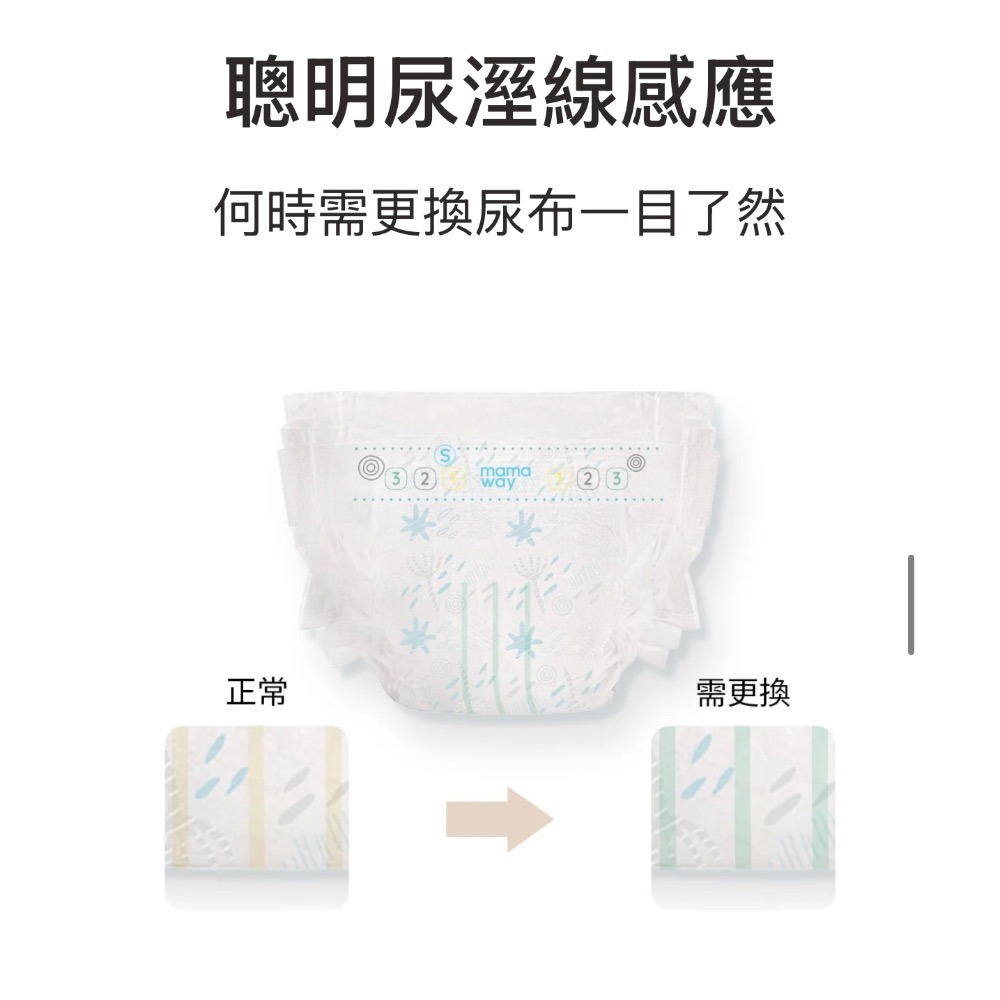 媽媽餵mamaway✿黏貼紙尿褲 紙尿布 各尺寸尿布 新生兒尿布 寶寶尿布 寶寶用品【壽司家選品】-細節圖8