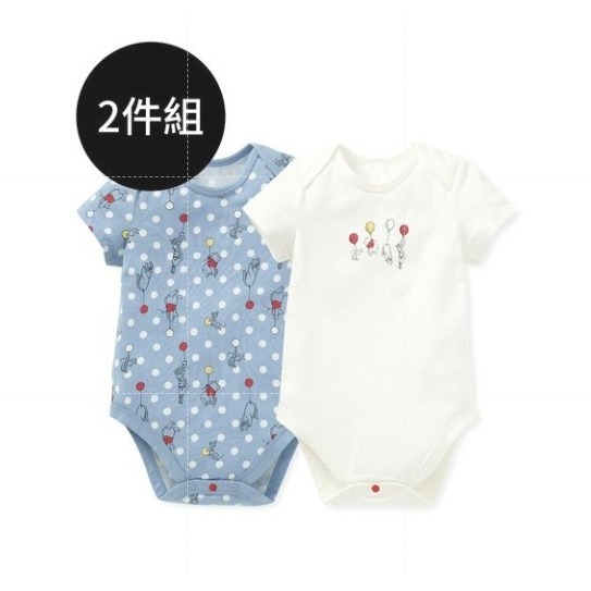 【Mamaway媽媽餵】短袖/無袖包屁衣(70~90cm信封領套頭)-規格圖2