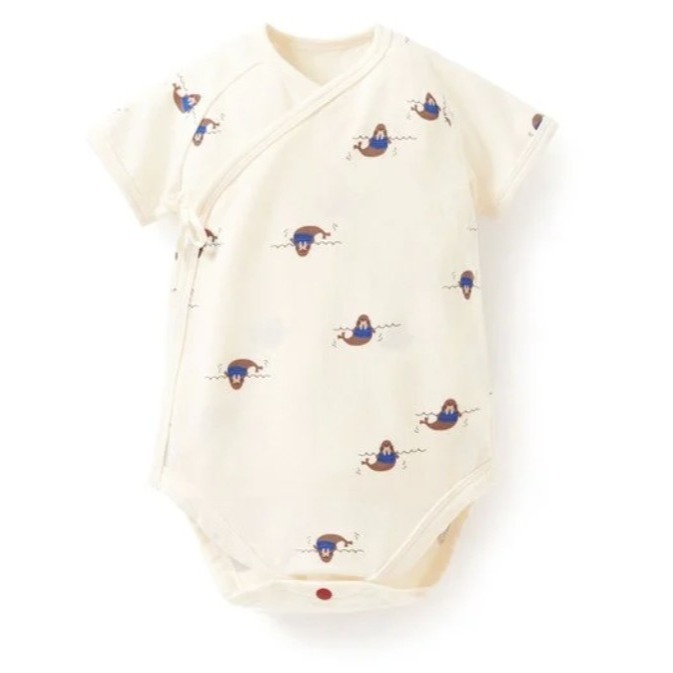 【Mamaway媽媽餵】短袖/無袖包屁衣(70~90cm信封領套頭)-規格圖2