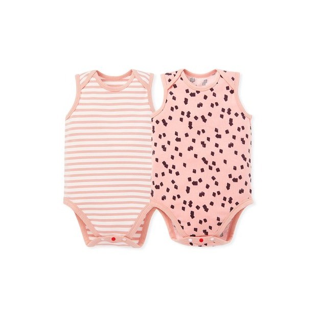 【Mamaway媽媽餵】短袖/無袖包屁衣(70~90cm信封領套頭)-規格圖2