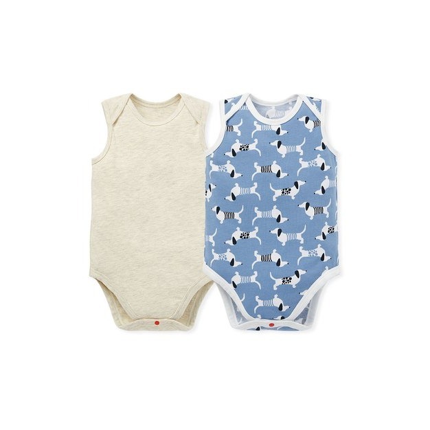 【Mamaway媽媽餵】短袖/無袖包屁衣(70~90cm信封領套頭)-規格圖2