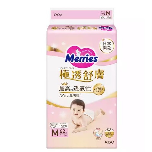 【正裝】妙而舒 極透舒膚 黏貼M 62片