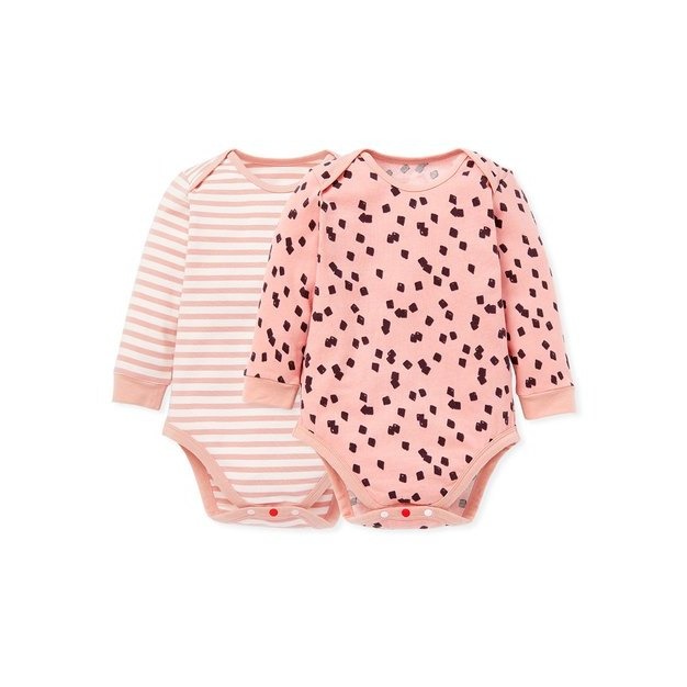 【媽媽餵mamaway】長袖包屁衣 純棉包屁衣 台灣製 嬰兒包屁衣 嬰兒用品 母嬰用品 連身衣 包屁衣-規格圖2