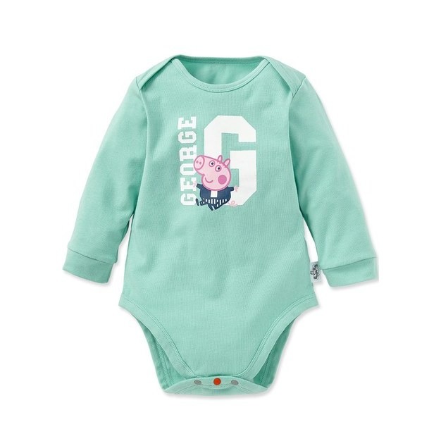 【長袖包屁衣】運動喬治(單件) 80cm