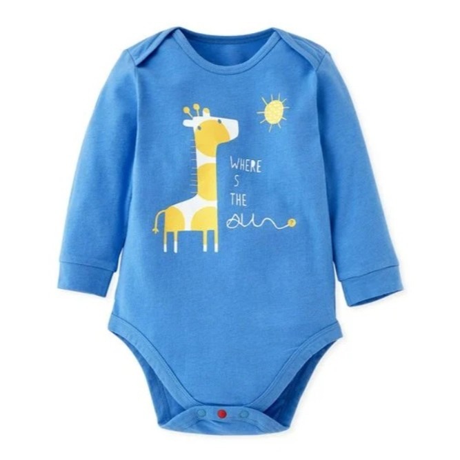 【媽媽餵mamaway】長袖包屁衣 純棉包屁衣 台灣製 嬰兒包屁衣 嬰兒用品 母嬰用品 連身衣 包屁衣-規格圖2