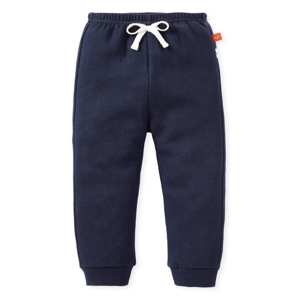 【刷毛款】保暖束口長褲-深藍(售完絕版)90cm