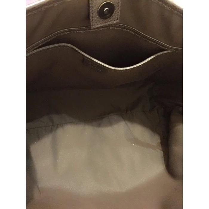 義大利古馳GUCCI經典雙G logo手提包 義大利製 (巧克力色) 肩背包-細節圖3