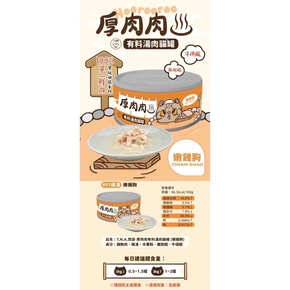 Hoorooroo 厚肉肉｜有料湯肉副食罐 全齡貓 80g-規格圖2
