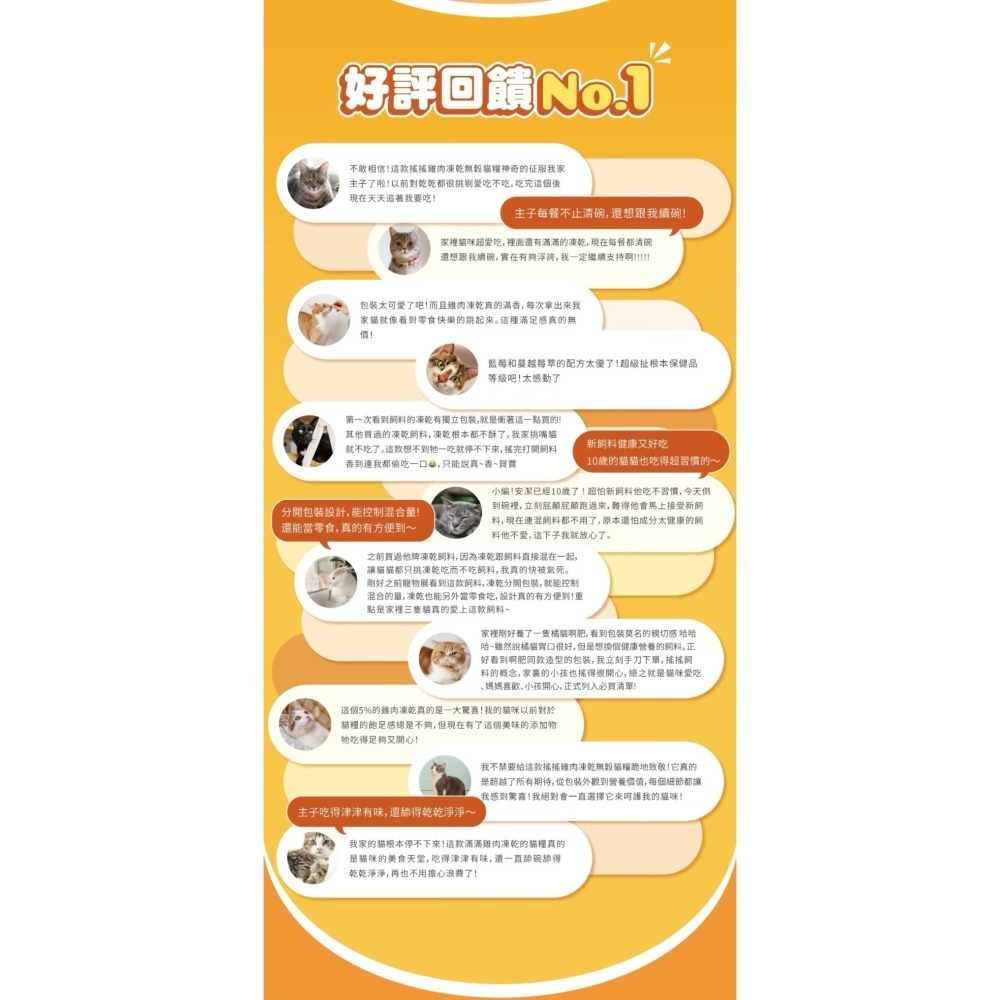肉球世界｜搖搖雞肉凍乾無穀貓糧 全齡貓 1kg／2.5kg-細節圖8