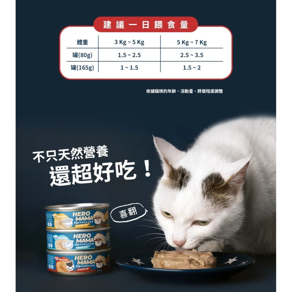 HeroMama｜溯源鮮肉主食罐 全齡貓 80g／165g-細節圖10