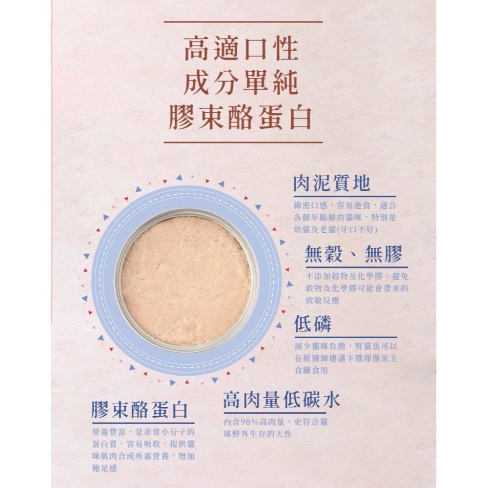 臭貓動物園｜傻派主食罐 無膠低磷肉泥罐 幼貓／全齡貓 80g-細節圖6