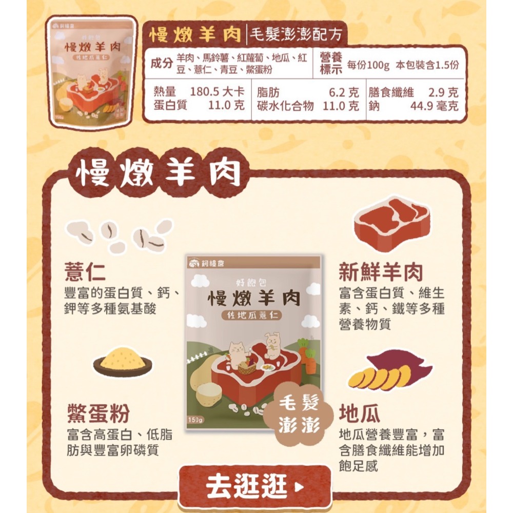 飼糧倉｜鮮食餐包 六種口味 全齡犬 150g-規格圖11