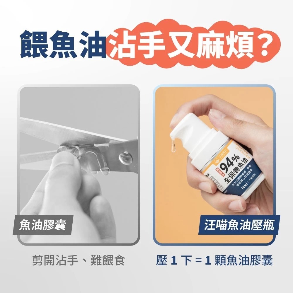 汪喵星球｜94%高濃度Omega-3魚油壓瓶-細節圖3