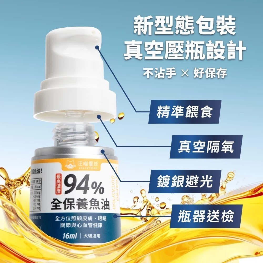汪喵星球｜94%高濃度Omega-3魚油壓瓶-細節圖7