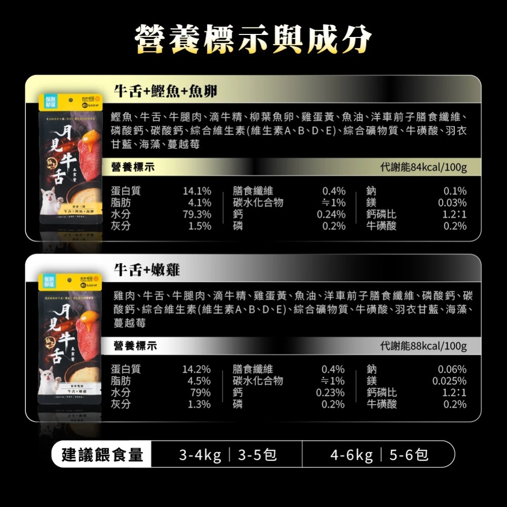 新品 怪獸部落｜貓用 月見牛舌主食餐包 40g 一盒20包-細節圖2