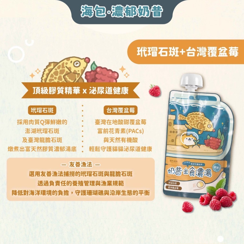 玳瑁石斑＋臺灣覆盆莓【奶昔濃湯｜海包】