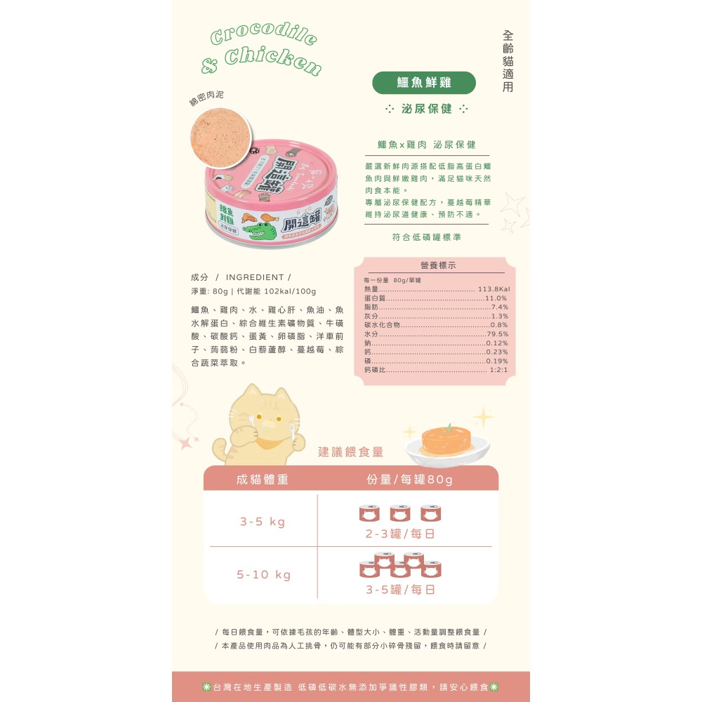 鱷魚鮮雞（泌尿保健）