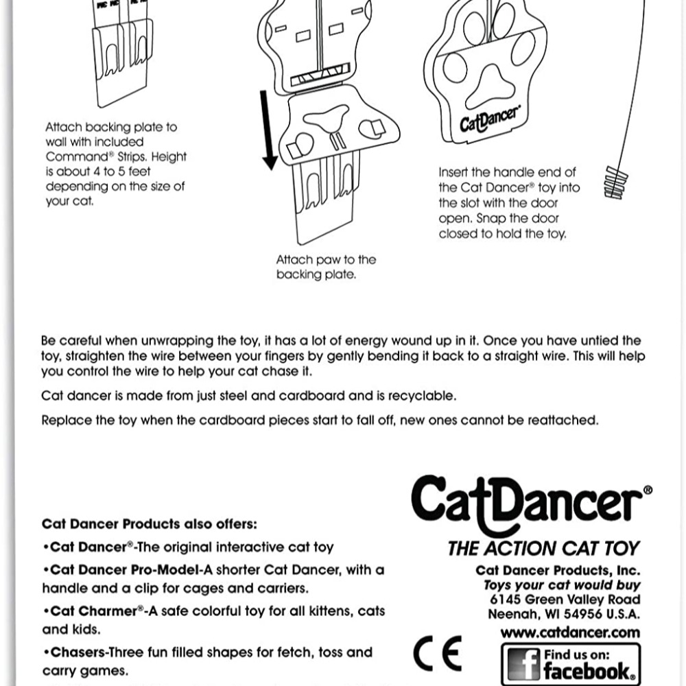 [喵皇帝] 正版 美國 Cat Dancer Deluxe 免持逗貓棒 貓舞者 互動貓玩具 鋼絲逗貓棒-細節圖2