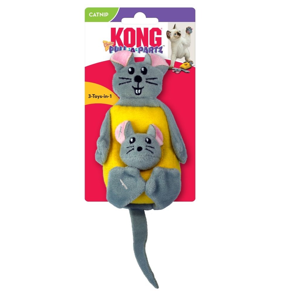 [喵皇帝] 美國KONG CPP4 三合一起司老鼠玩具 貓玩具 貓草玩具-細節圖3