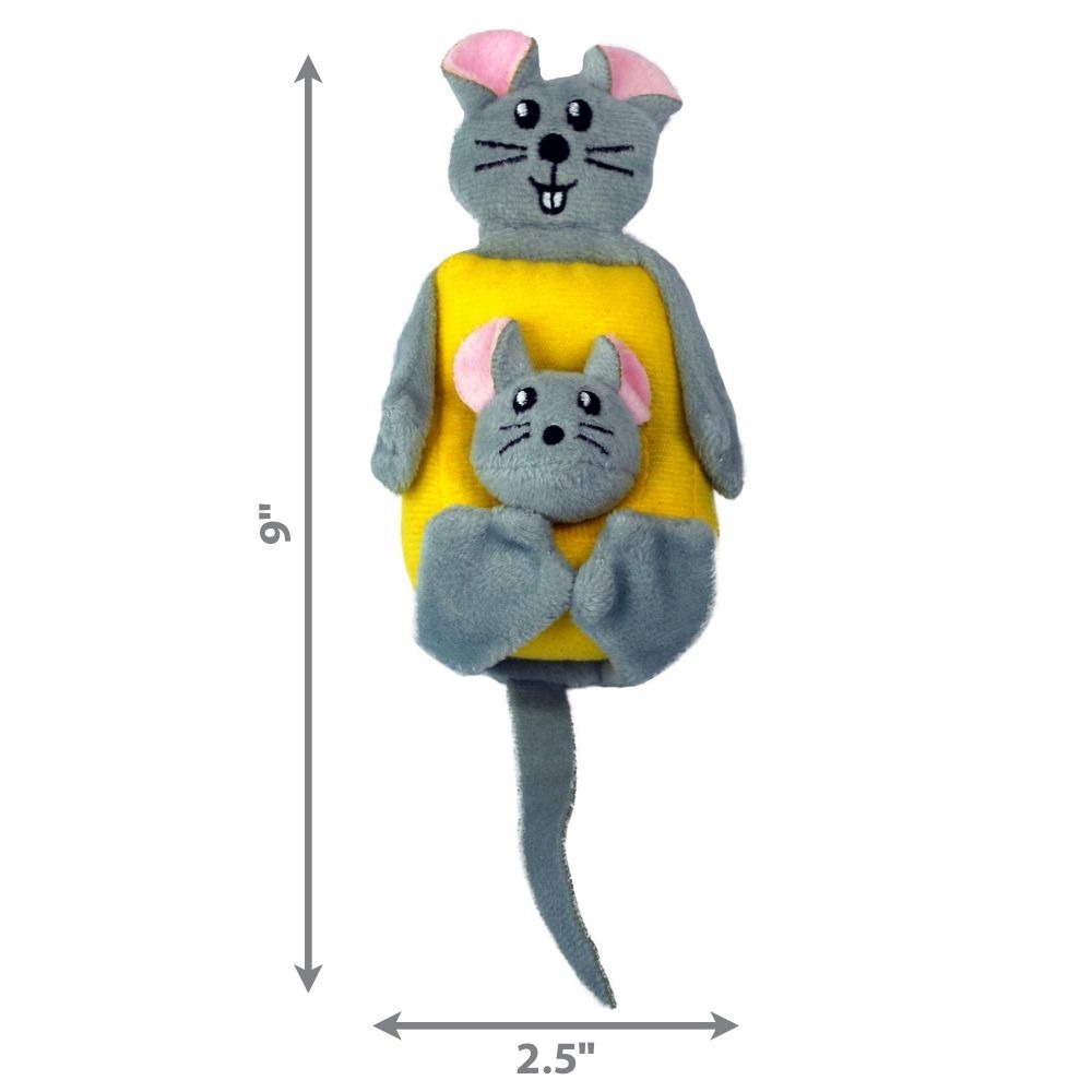 [喵皇帝] 美國KONG CPP4 三合一起司老鼠玩具 貓玩具 貓草玩具-細節圖4