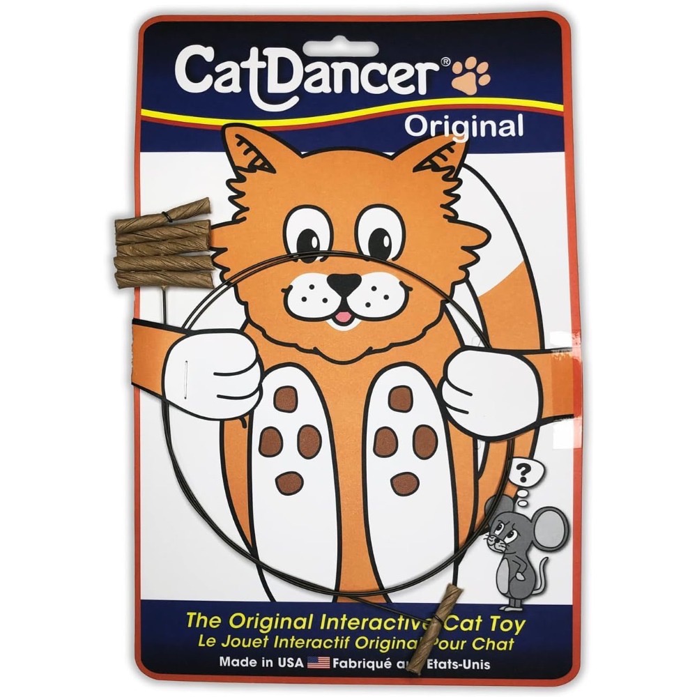 [喵皇帝] 正版美國Cat Dancer貓舞者互動貓玩具鋼絲逗貓棒-規格圖4