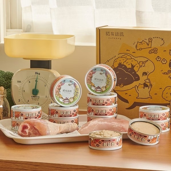 [喵皇帝] Catssay 貓有話說 貓用全方位機能主食罐 尋寶罐 80g-細節圖4
