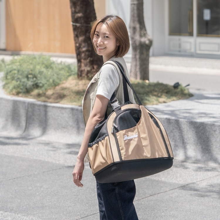 [喵皇帝] (免運) Daisuki 寵物外出包 小動物萌寵側背包L 貓 幼犬 小型寵物可用-細節圖8