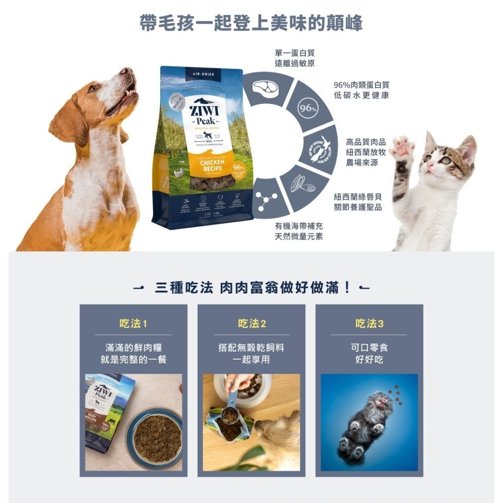 [喵皇帝] 紐西蘭 ZiwiPeak 巔峰鮮肉貓糧 400g 天然風乾糧 貓乾糧-細節圖9