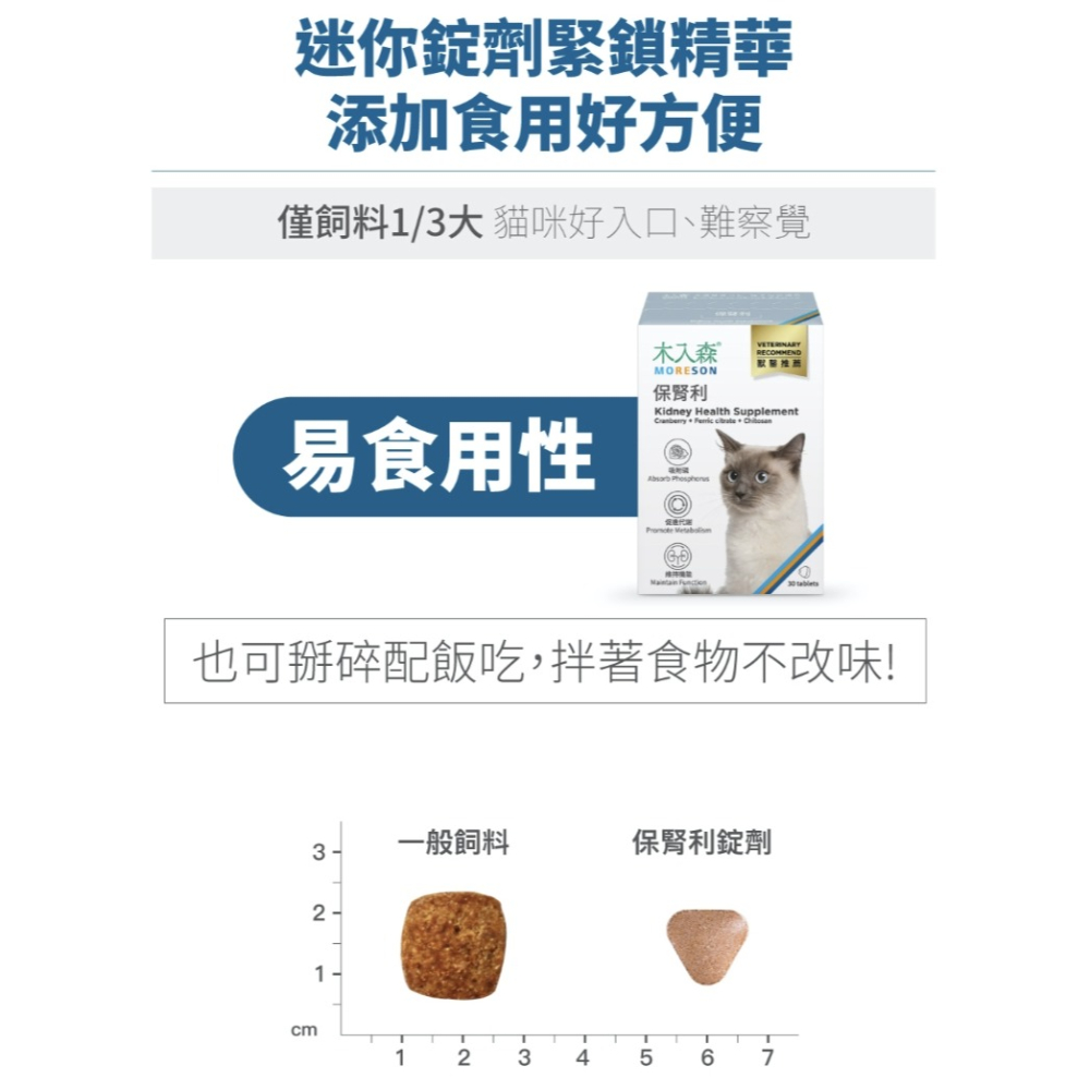 [喵皇帝] 木入森 貓咪保腎利 貓咪腎臟保健食品 30顆/60顆-細節圖6