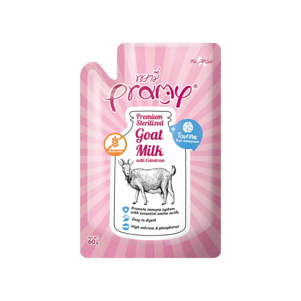 [喵皇帝] Pramy普拉 滅菌山羊奶 60g 初乳 犬貓適用 補充水分 補充營養好吸收 貓零食點心-規格圖6