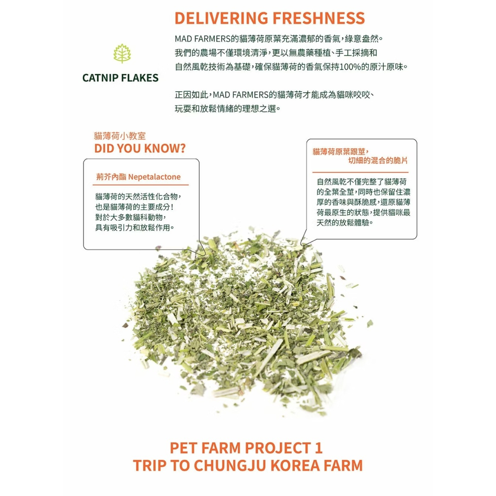[喵皇帝] Mad Farmer 梅德農夫 韓國無農藥 貓薄荷脆片│10g 貓草-細節圖8