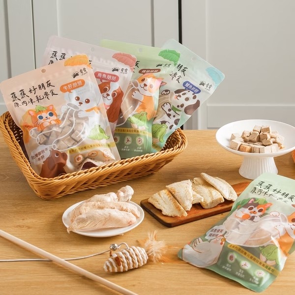 [喵皇帝] 奔奔 蕉蕉好朋友原肉凍乾零食 雞柳 鱸魚 烏魚 牛肝 犬貓適用 貓零食-細節圖2