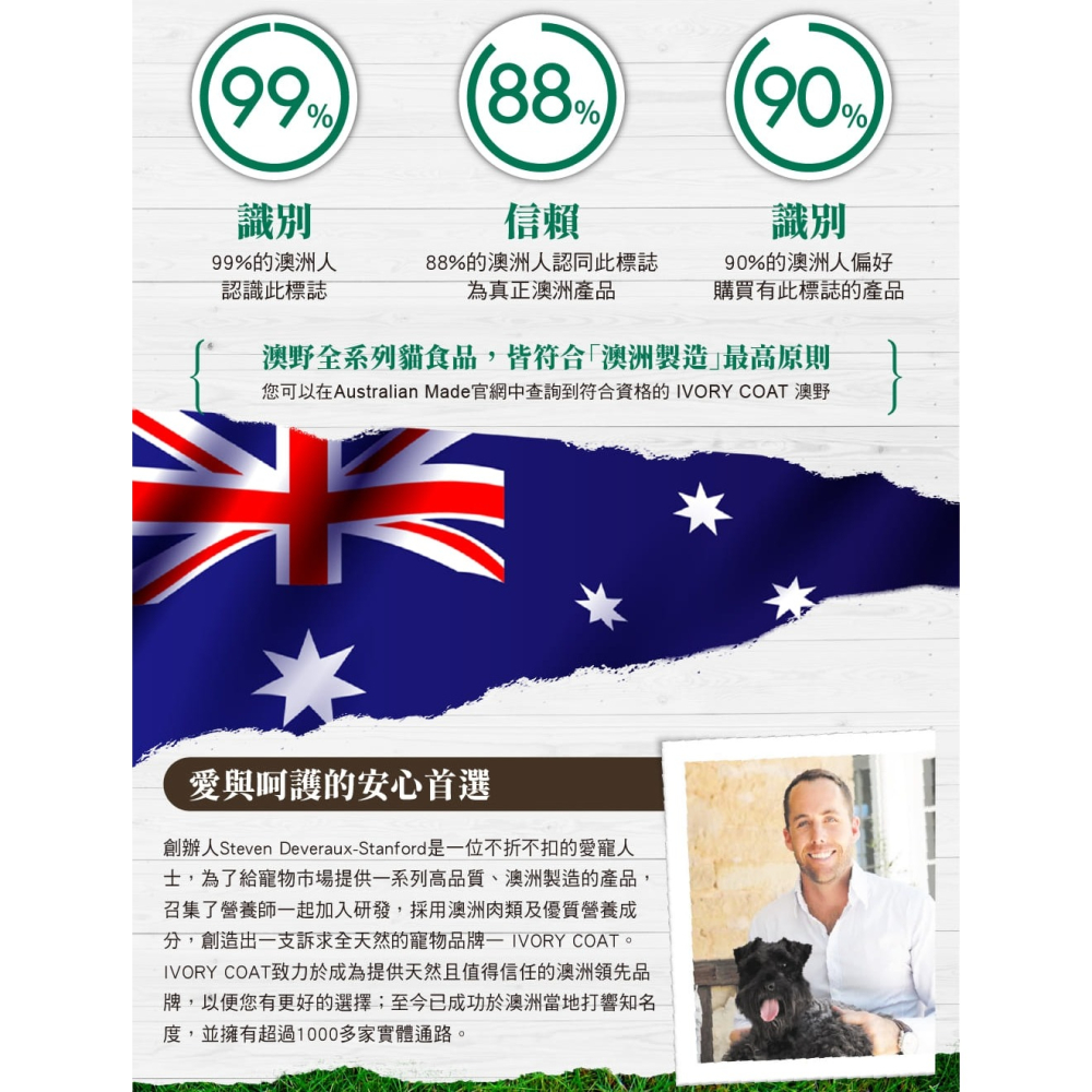 [喵皇帝] 澳洲 Ivory Coat 澳野 原野無穀成貓主食餐包 85g 貓罐頭 貓餐包-細節圖3