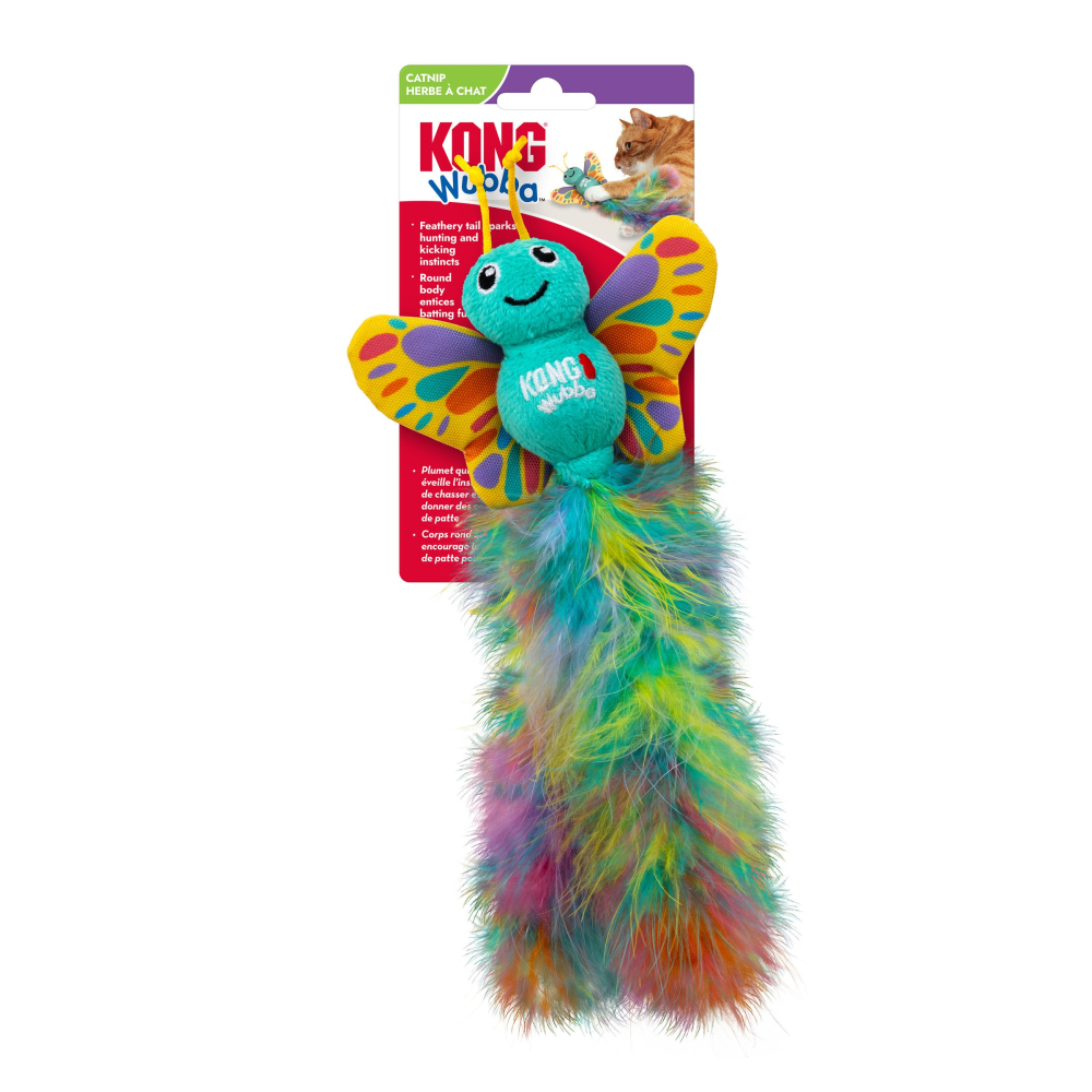 [喵皇帝] 美國 KONG Wubba™ Butterfly / 舞吧羽毛蝴蝶 (WC66) 貓玩具 貓薄荷-細節圖4