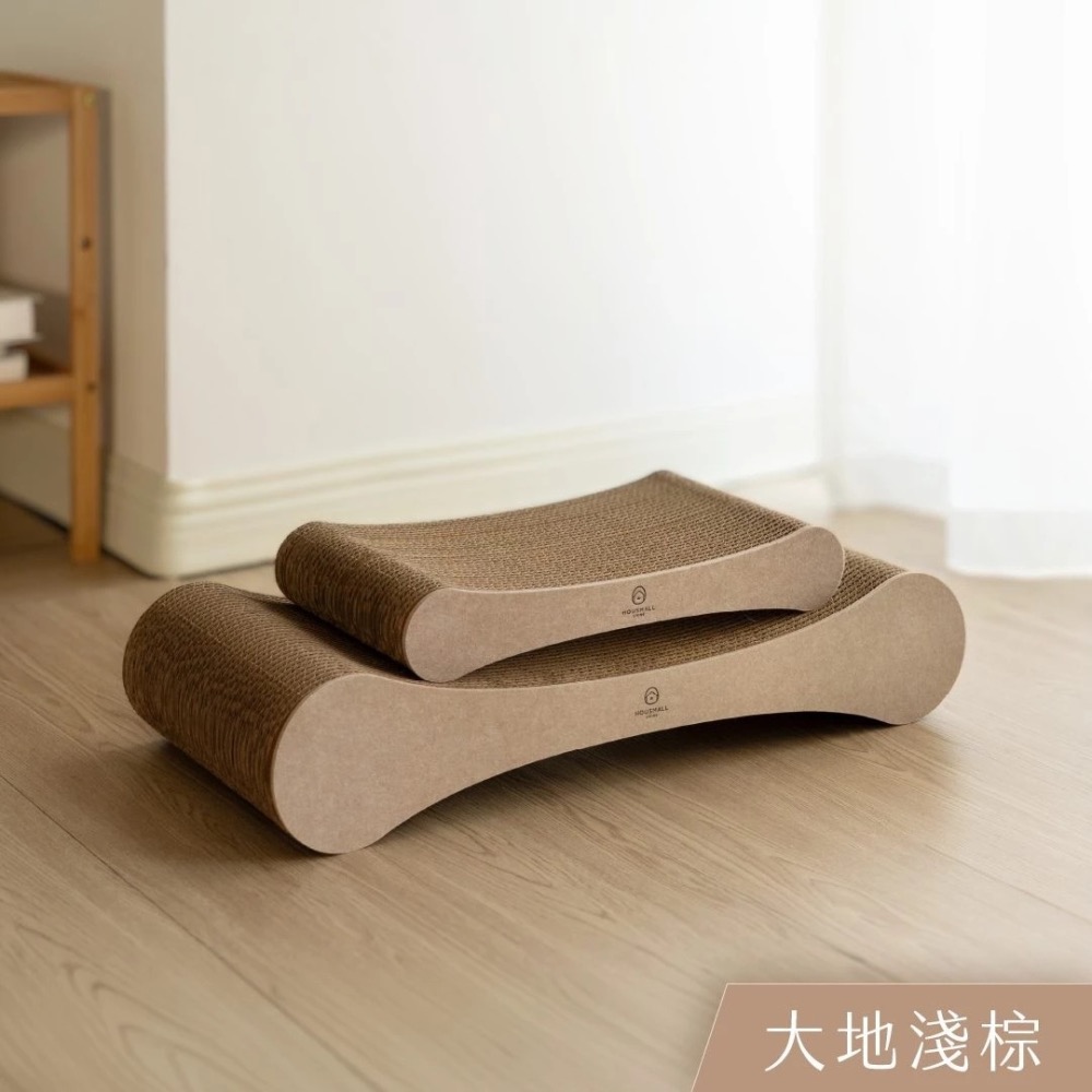 [喵皇帝] 台灣製 小宅生活 經典骨頭貓抓板-細節圖9