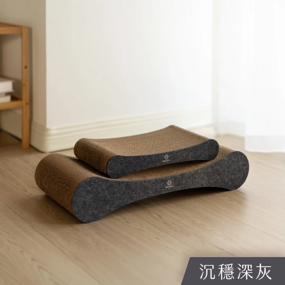 [喵皇帝] 台灣製 小宅生活 經典骨頭貓抓板-細節圖10