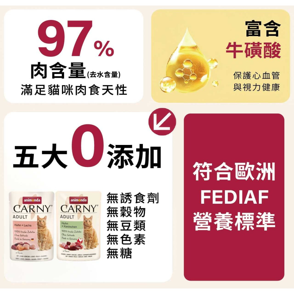 [喵皇帝] 德國 Animonda愛諾德 Carny卡昵 主食貓餐包 85g-細節圖6