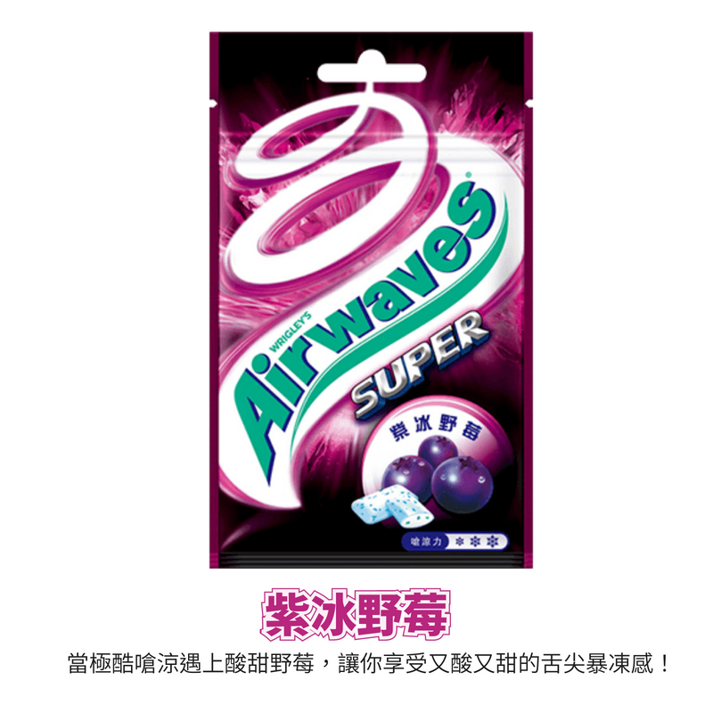 Airwaves 超值包(62g) 極酷嗆涼 超涼薄荷 紫冰野莓-規格圖6
