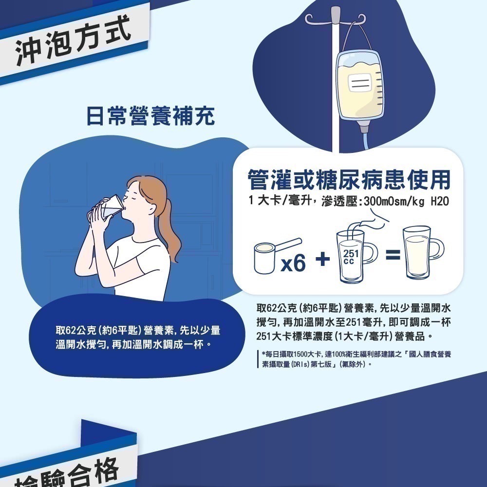 紅牛愛基 均衡及糖尿病配方營養素(3kg/包) 隨手包 (62g/包) 管罐 沖泡奶粉 奶素可-細節圖6