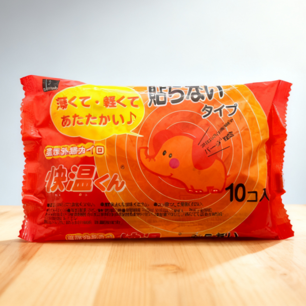 岡本 飛象暖暖包（非黏貼式）1包10入 手持暖暖包 日本原裝 日本製 長效 溫暖 okamoto-細節圖2