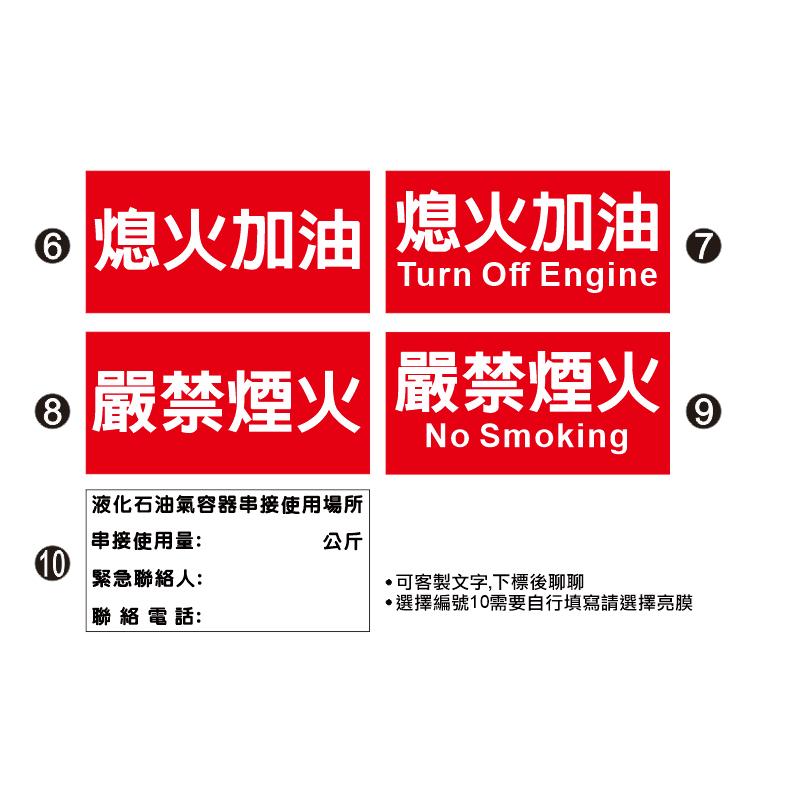 A24.嚴禁煙火 熄火加油  安全標語貼紙  可燃性高壓氣體場所標示 消防警示 警示貼紙  自黏貼紙 軟式防水防曬-細節圖2
