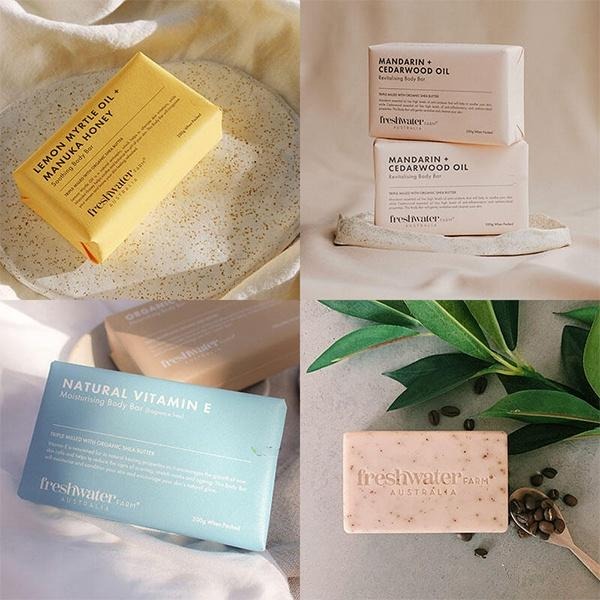 澳洲 Freshwater Farm Australia 草本香皂 200g 茶樹尤加利 麥蘆卡蜂蜜 活性炭-YES美妝-細節圖4