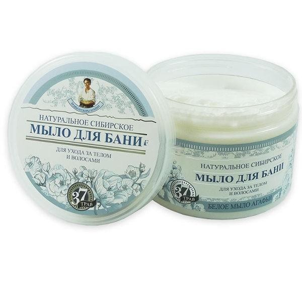 俄羅斯 Agafia 草本妍萃黑皂霜/白皂霜/花皂霜 500ml 皂膏 皂膠 沐浴霜 沐浴膠 洗澡 洗髮-YES 美妝-細節圖5