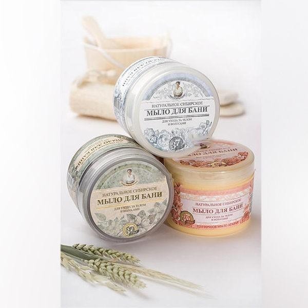 俄羅斯 Agafia 草本妍萃黑皂霜/白皂霜/花皂霜 500ml 皂膏 皂膠 沐浴霜 沐浴膠 洗澡 洗髮-YES 美妝-細節圖8