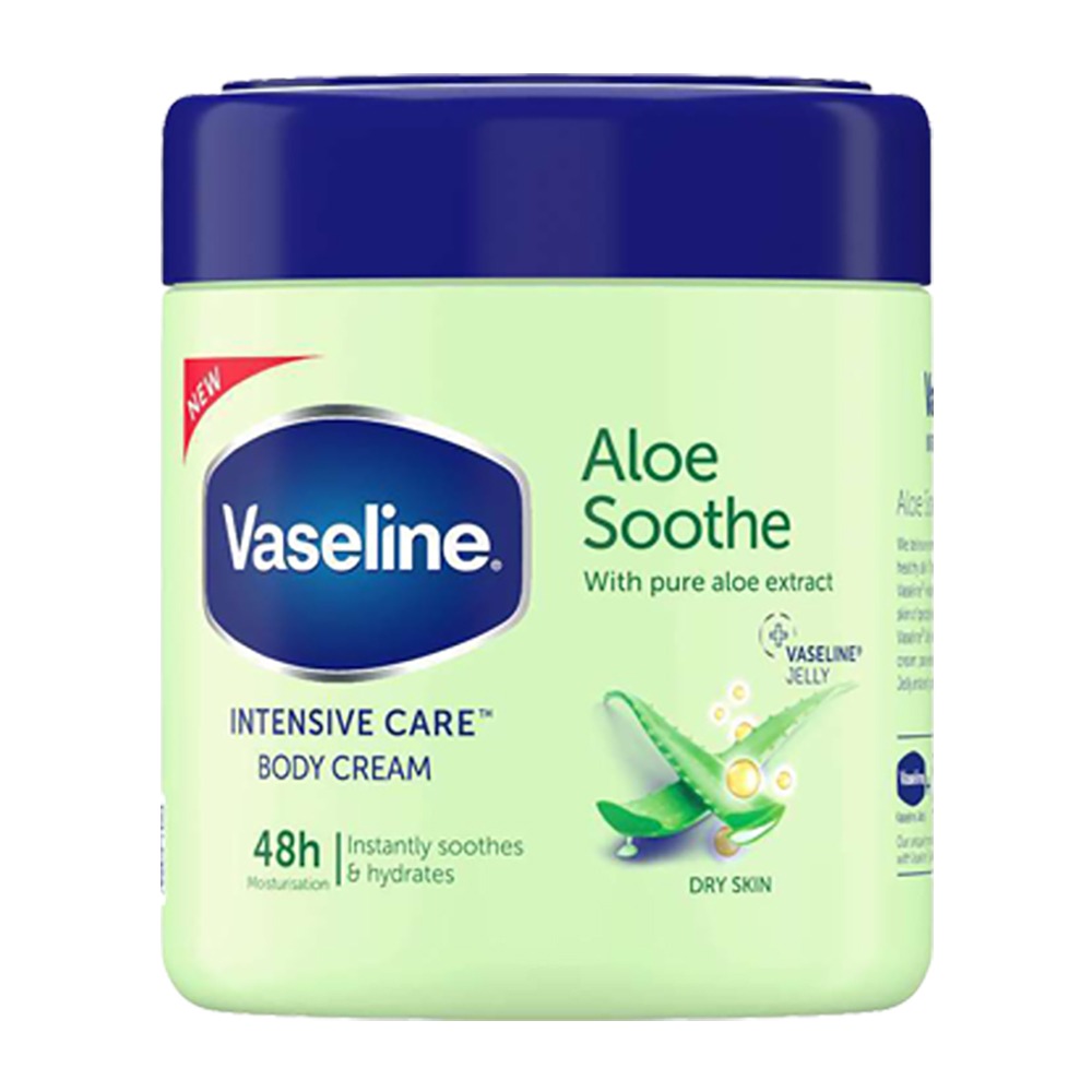 Vaseline 凡士林 超強保濕補水身體乳霜 400ml 身體保溼乳液 特乾肌膚 蘆薈清爽-YES美妝-規格圖1