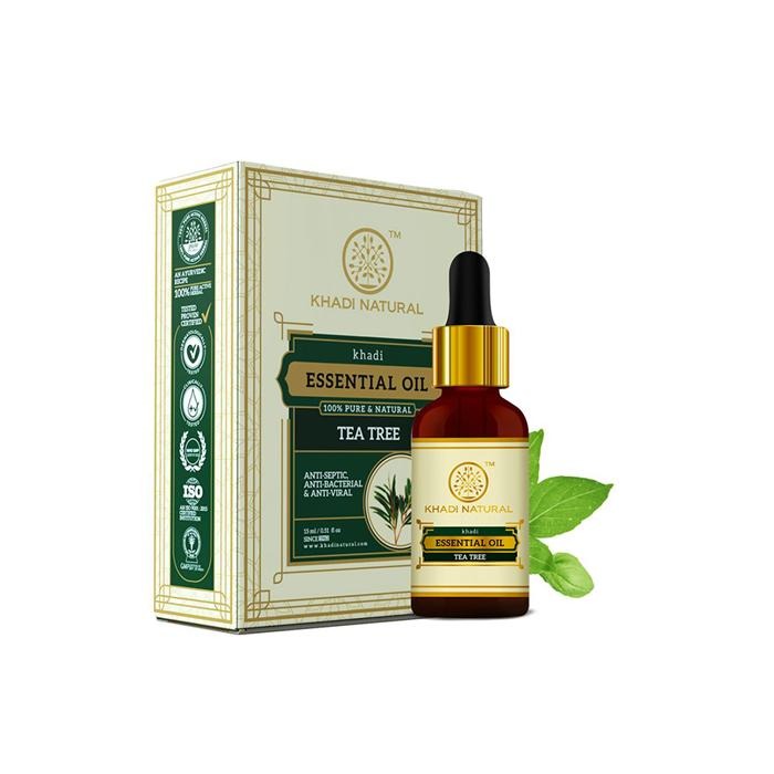 印度 Khadi 茶樹精油 15ml 室內薰香 沐浴泡澡 基底油調和 芳香按摩-YES美妝-細節圖3