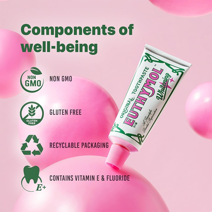 英國 EUTHYMOL 牙膏  粉紅牙膏 經典牙膏 潔白牙膏 百年牙膏 無氟牙膏 口腔清潔-YES美妝-規格圖8
