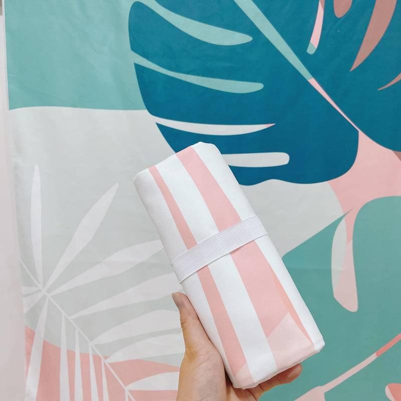 2023新雙面絨速幹沙灘巾印花超細纖維沙灘游泳浴巾-細節圖3